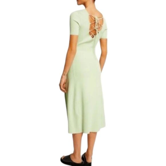 Maje Ribbed Midi Dress - Picture 2 of 16